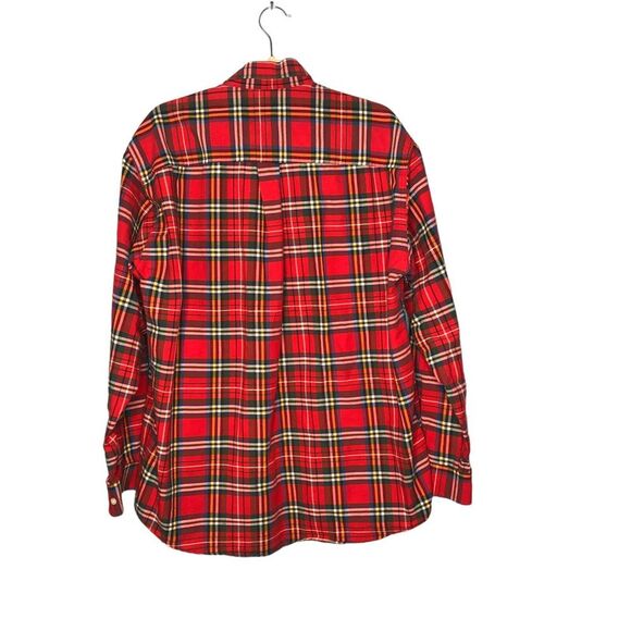 Cinch Shirt Mens Medium Red Green Plaid Button Down Lumberjack Western Casual - Picture 7 of 7